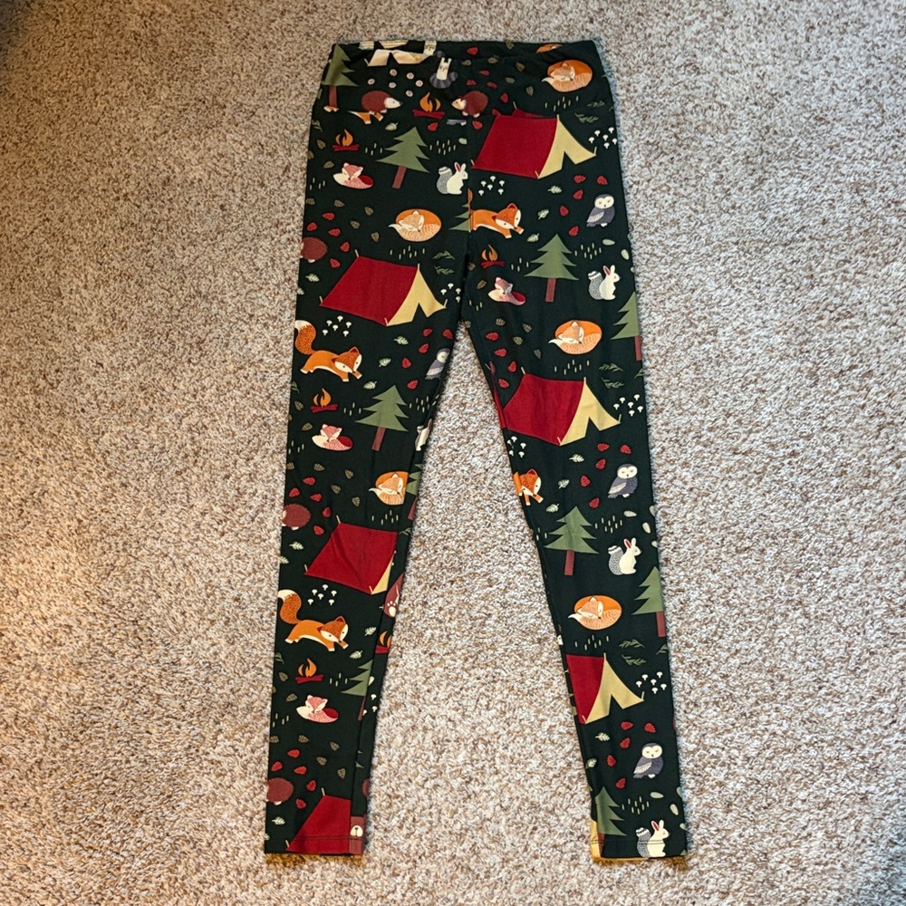 Lularoe Adult Forest Print Leggings